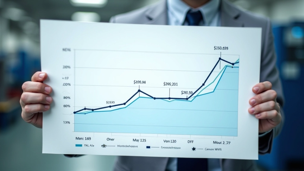 Grafik zeigt Rohstoffpreisbewegungen über Zeit mit steigenden und fallenden Linien